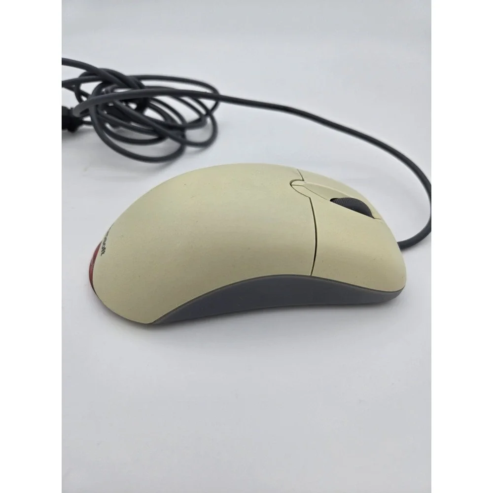 Mouse Microsoft Wheel Optical USB Beige Mouse‎ 1.1A X08-70400 Tested & Working